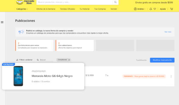 catalogo mercadolivre