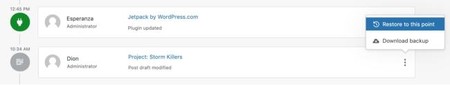 restaurar woocommerce